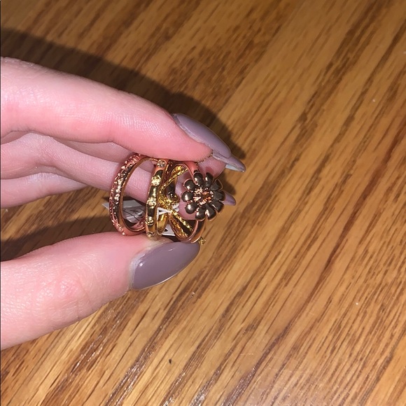 Flower Stacking Rings - Picture 1 of 4